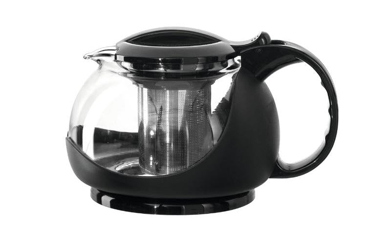 Montana Teekanne Assam 1 l, Schwarz/Transparent