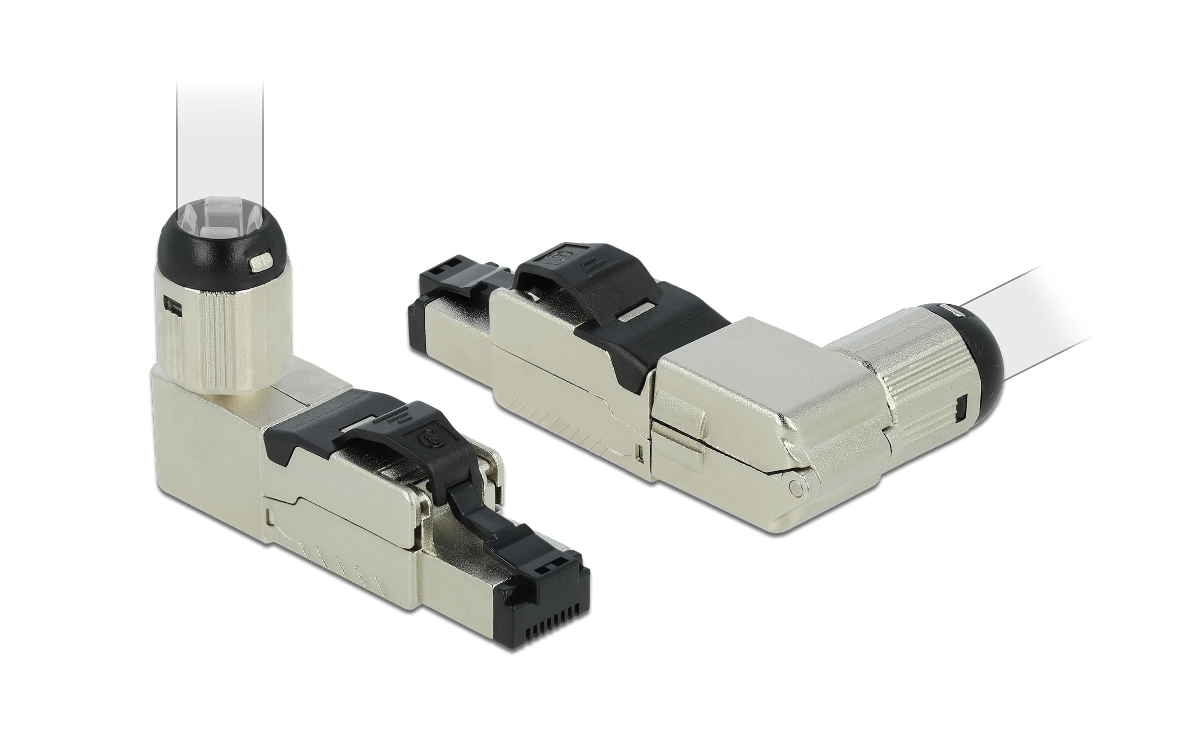 Delock Stecker RJ45 Cat.8.1 Feldkonfektion, 1 Stück, Metall