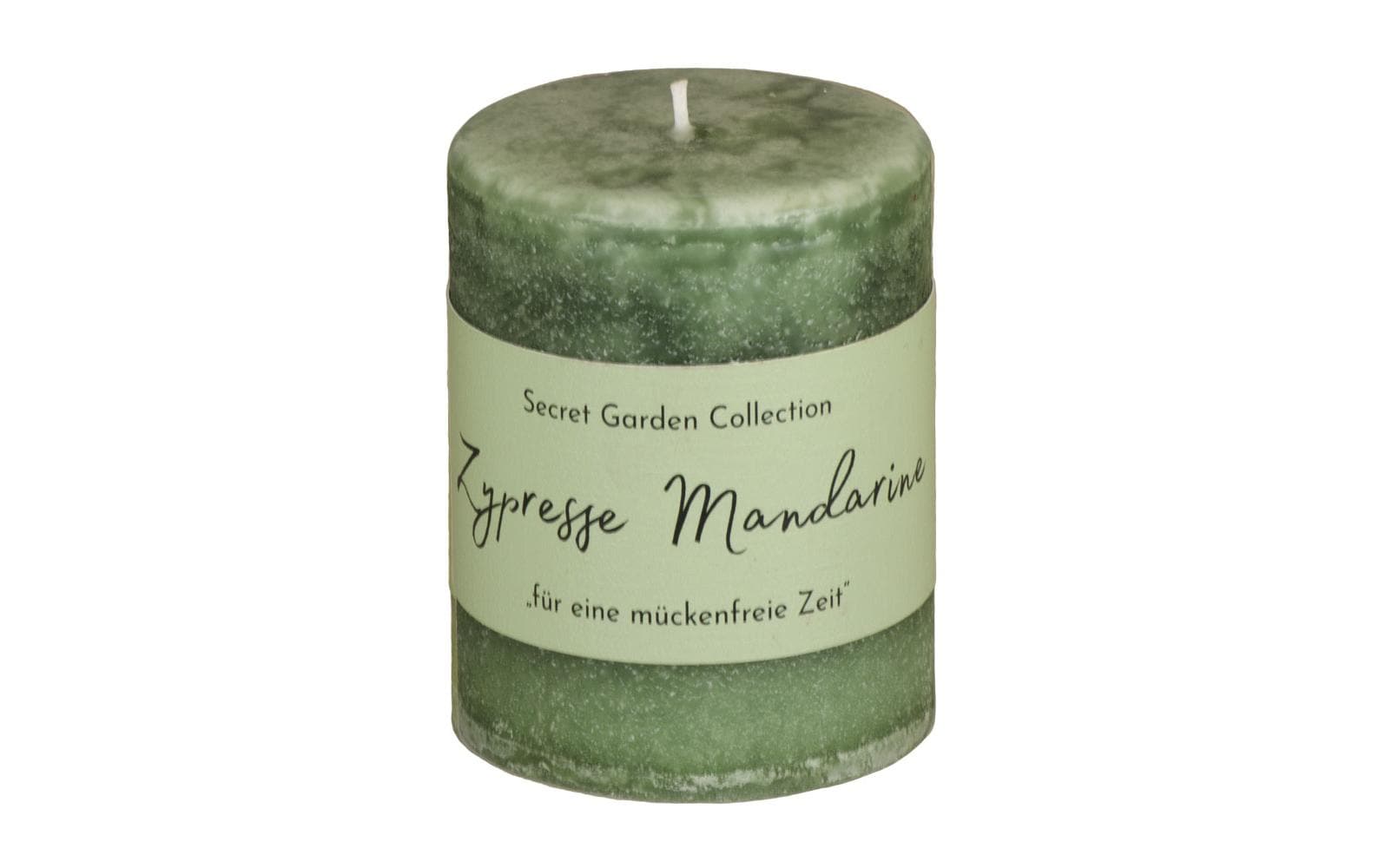Schulthess Kerzen Zylinderkerze Secret Garden Zypresse Mandarin 8 cm
