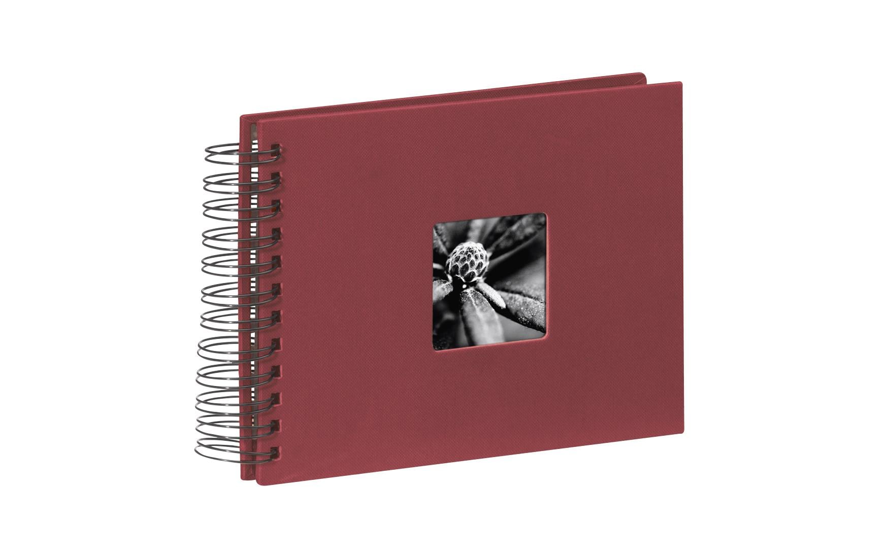 Hama Fotoalbum Fine Art 24 x 17 cm Bordeaux, 50 schwarze Seiten