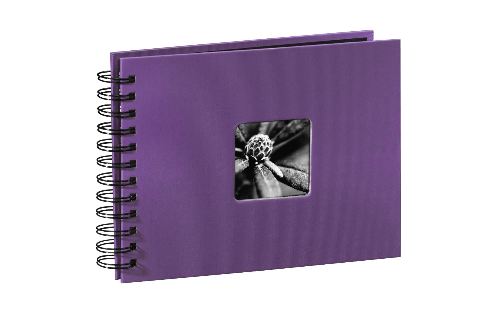 Hama Fotoalbum Fine Art 24 x 17 cm Lila, 50 schwarze Seiten