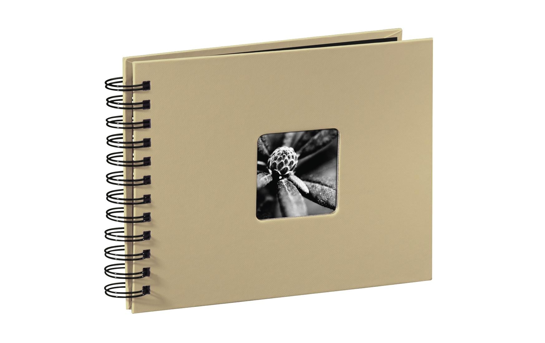 Hama Fotoalbum Fine Art 24 x 17 cm Taupe, 50 schwarze Seiten
