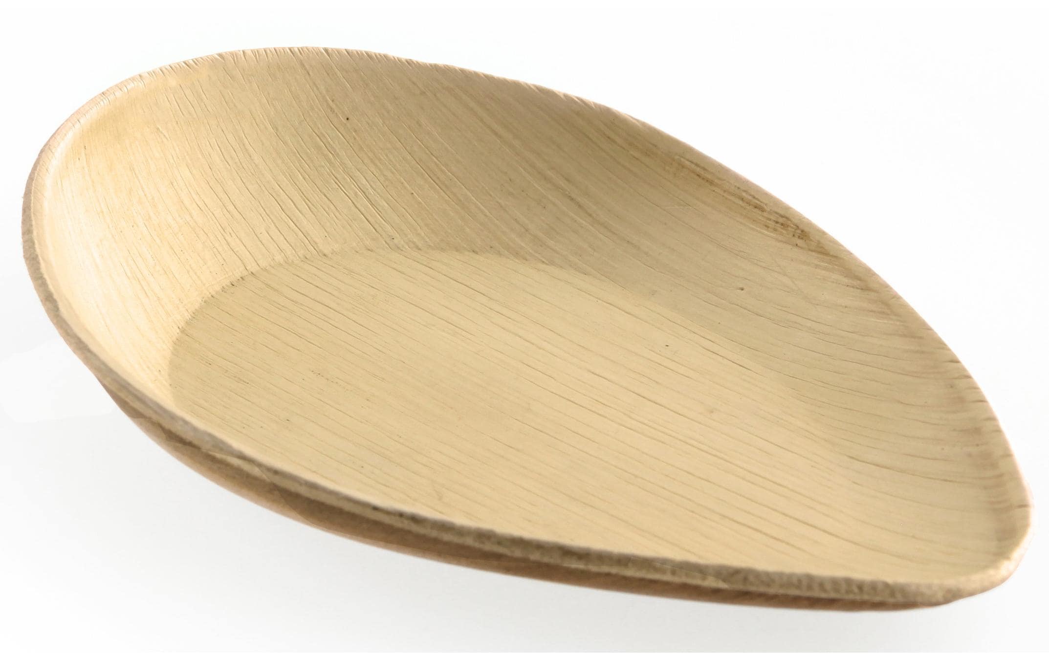 Sier Einwegteller Palm 10.8 cm x 17 cm, 20 Stück, Hellbraun