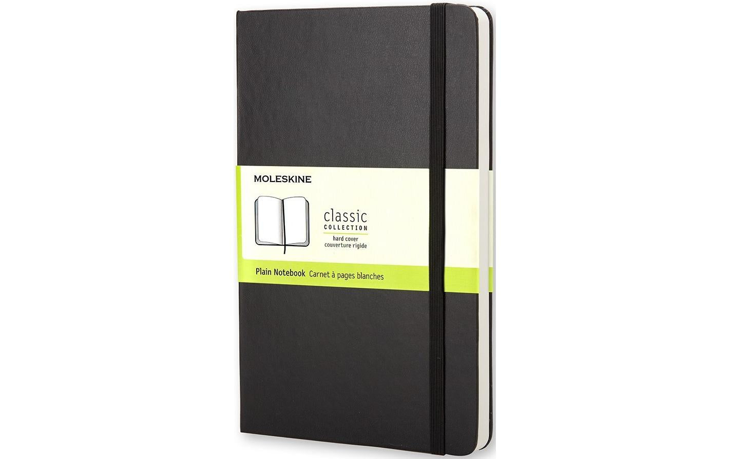 Moleskine Notizbuch Classic A5 Blanko, Schwarz, 240 Seiten