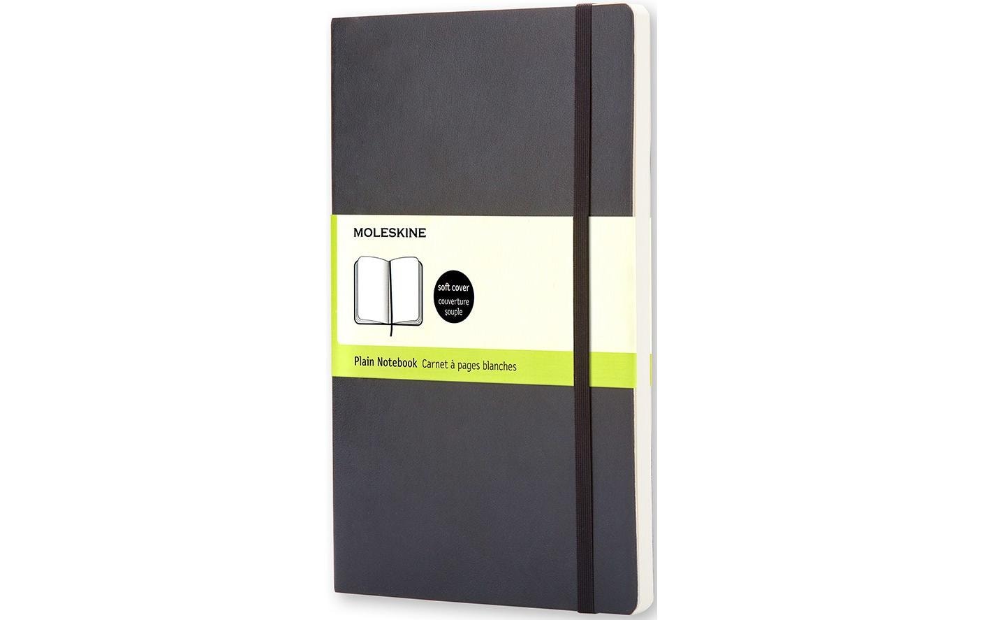 Moleskine Notizbuch Classic A5 Blanko, Schwarz, 192 Seiten