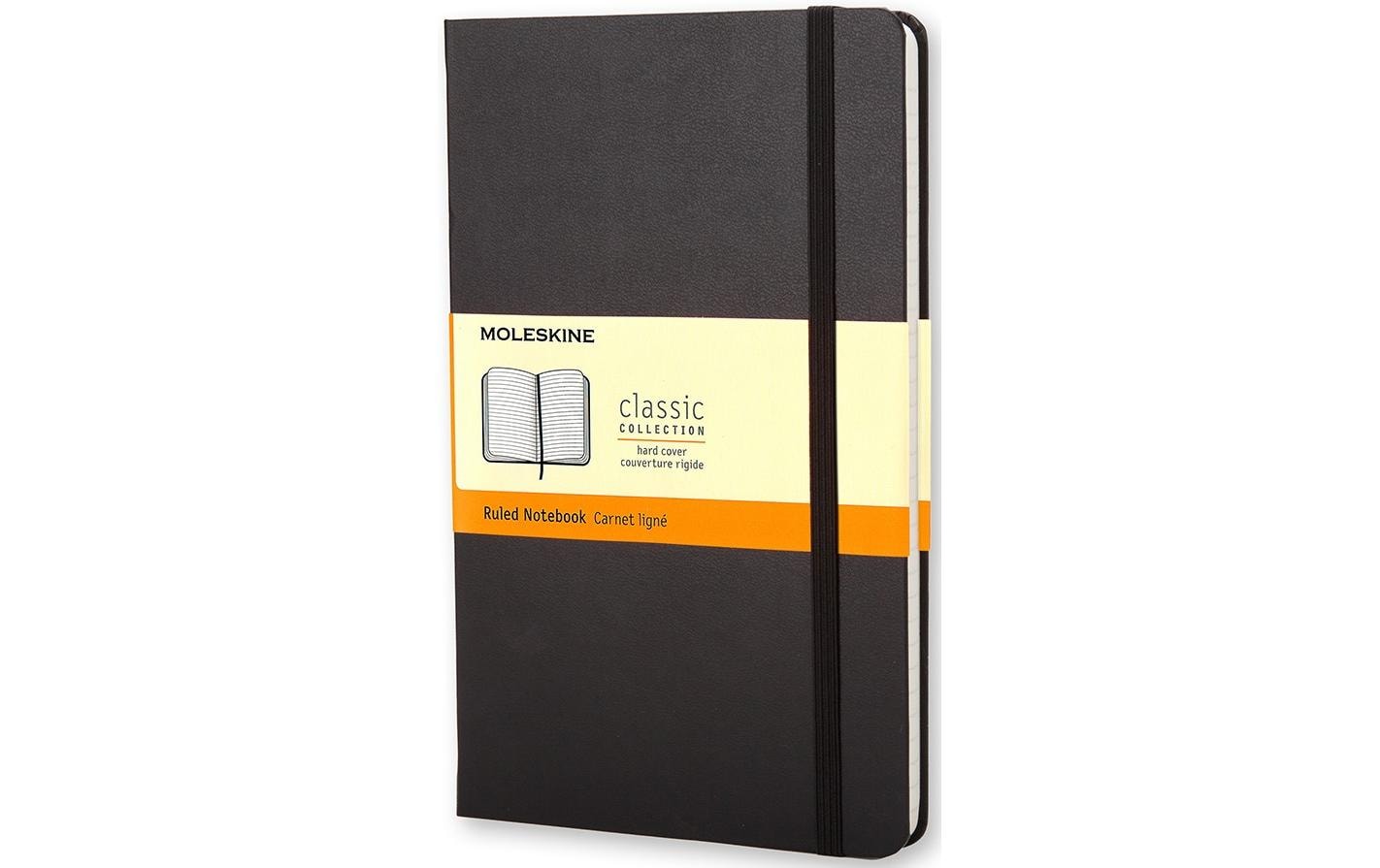 Moleskine Notizbuch Classic A6 Liniert, Schwarz, 192 Seiten