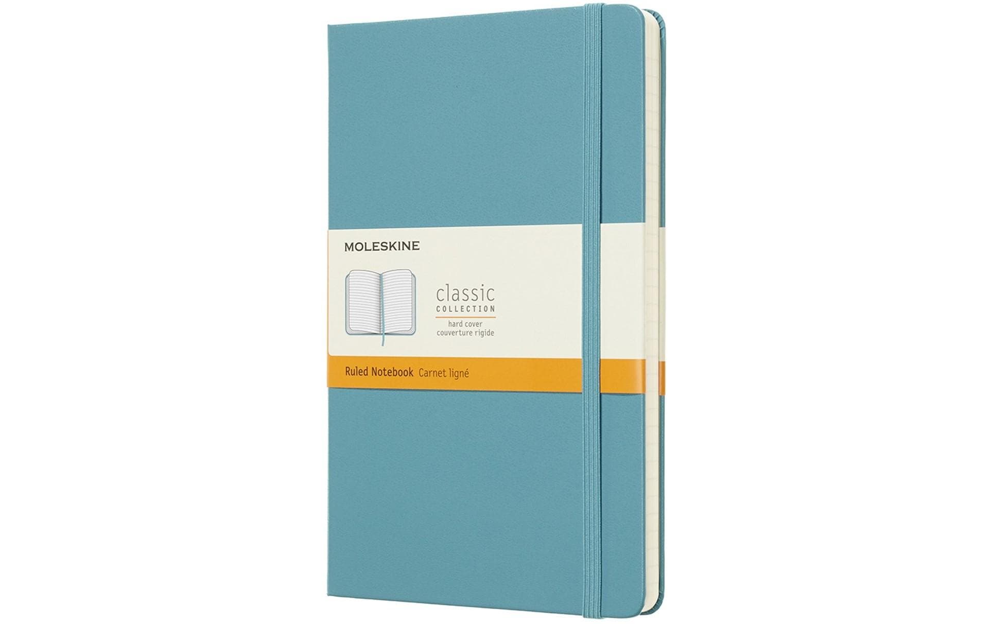 Moleskine Notizbuch Classic A5 Liniert, Hellblau Hardcover