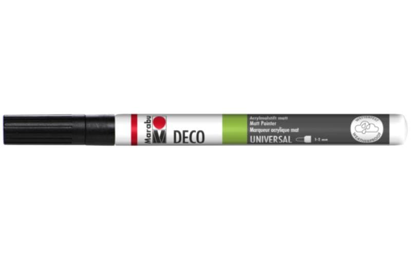Marabu Acrylmarker Deco Painter 1 - 2 mm, Schwarz