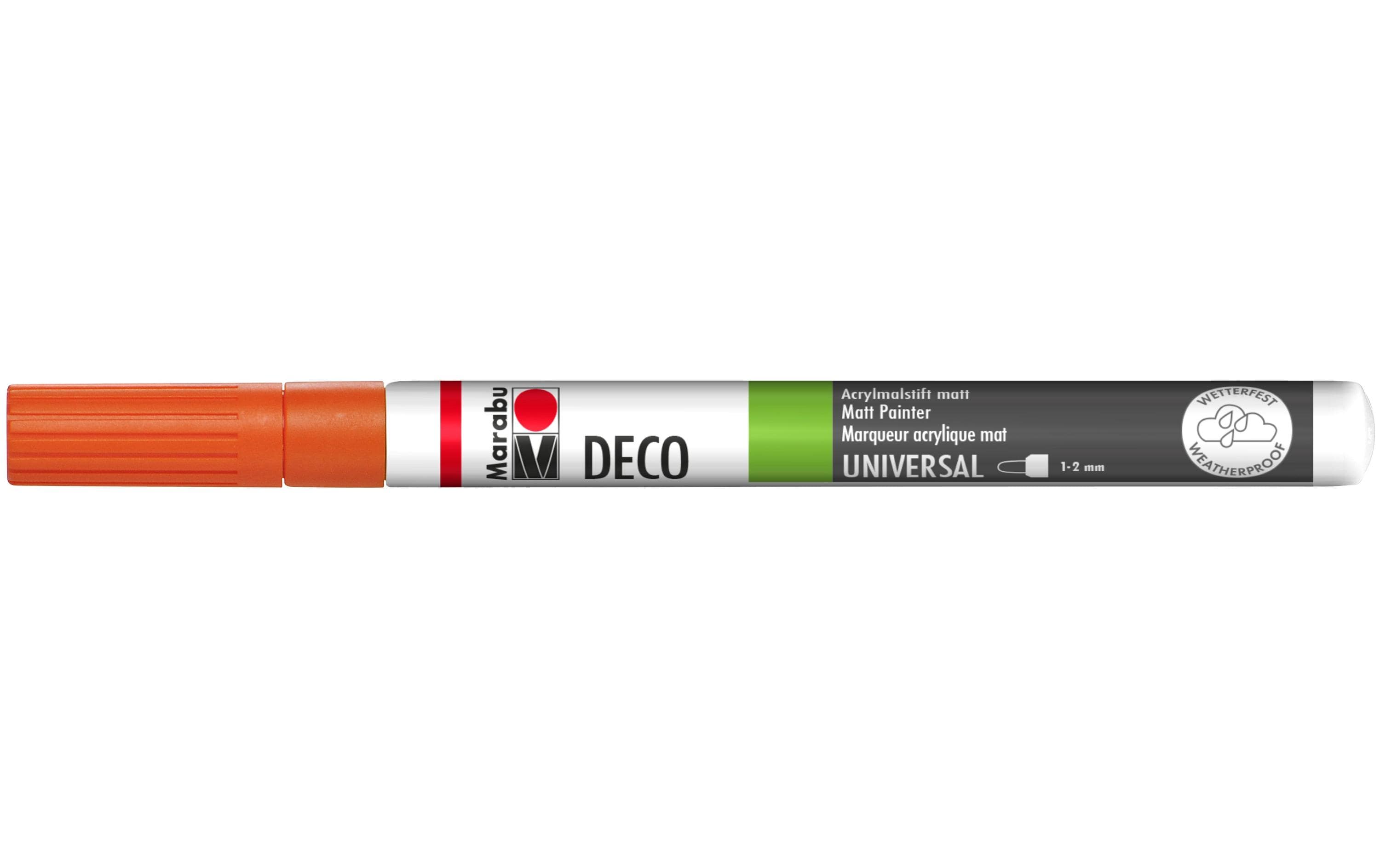 Marabu Acrylmarker Deco Painter 1 - 2 mm, Mandarine