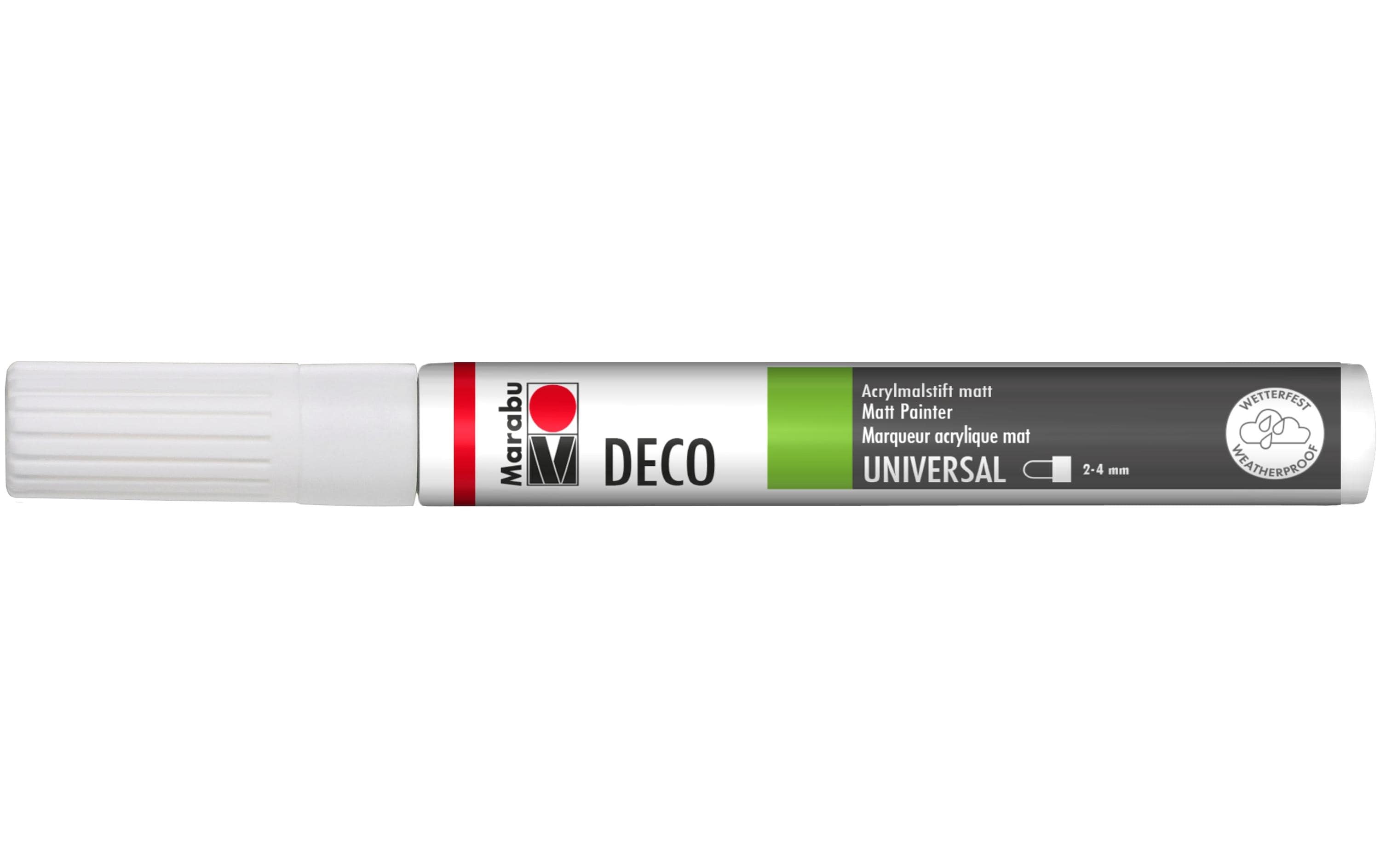 Marabu Acrylmarker Deco Painter 2 - 4 mm, Weiss