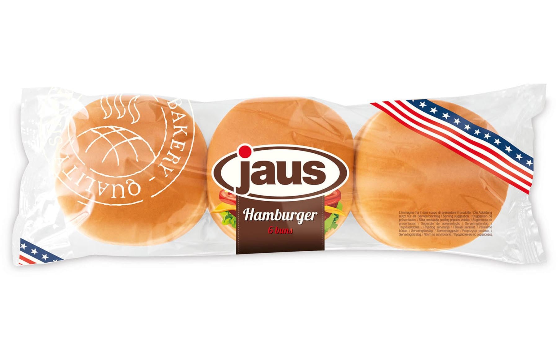 jaus Burger Buns geschnitten 6 Stück