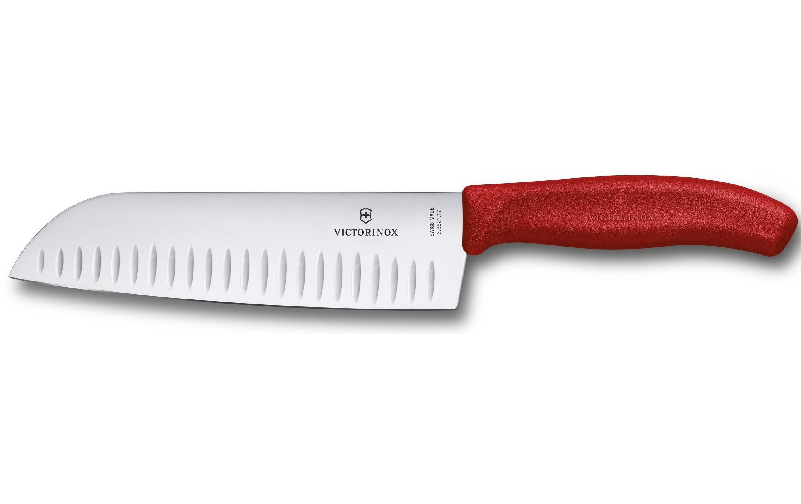 Victorinox Santokumesser Swiss Classic Rot/Silber