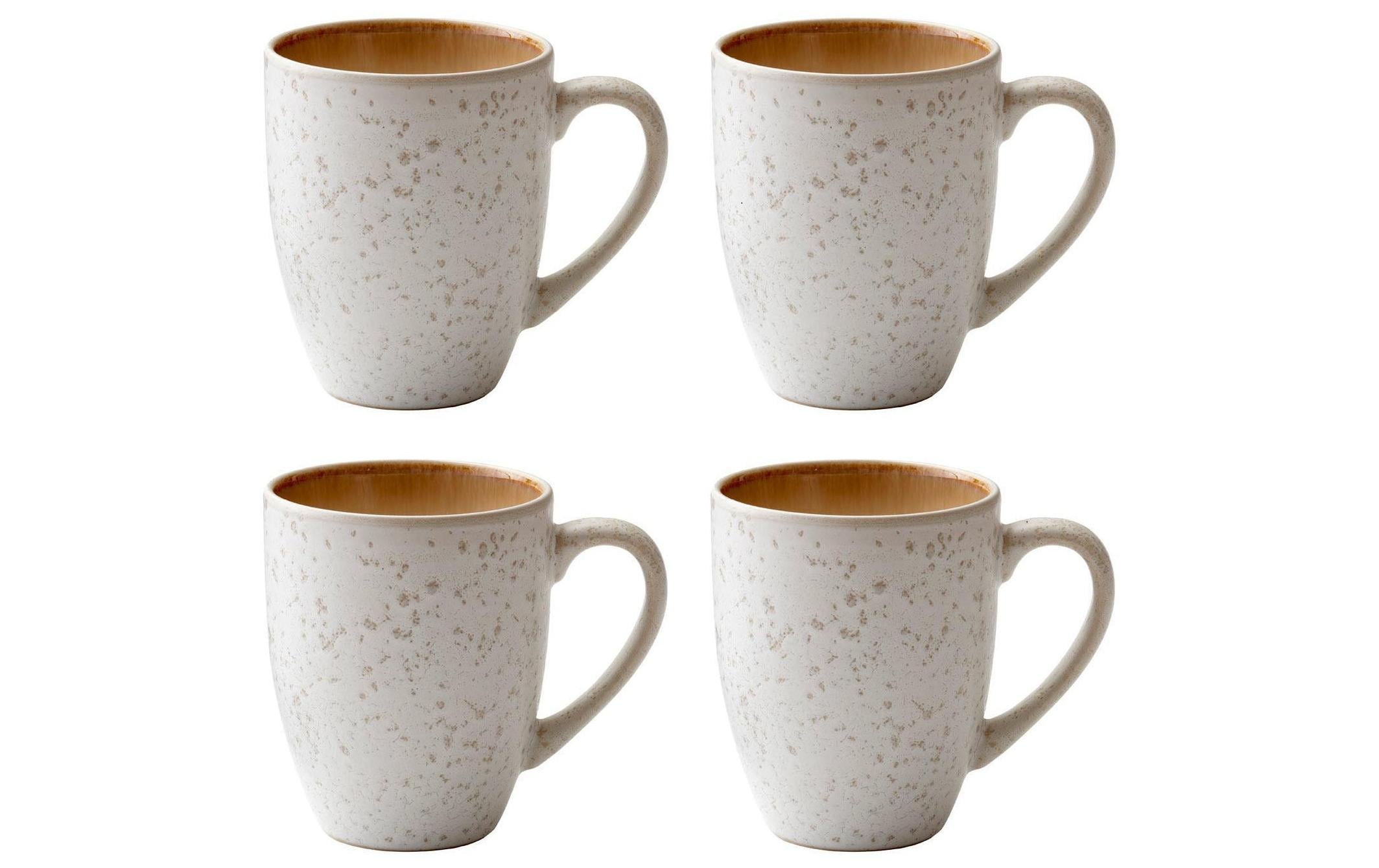 Bitz Kaffeetasse 300 ml, 4 Stück, Créme/Amber
