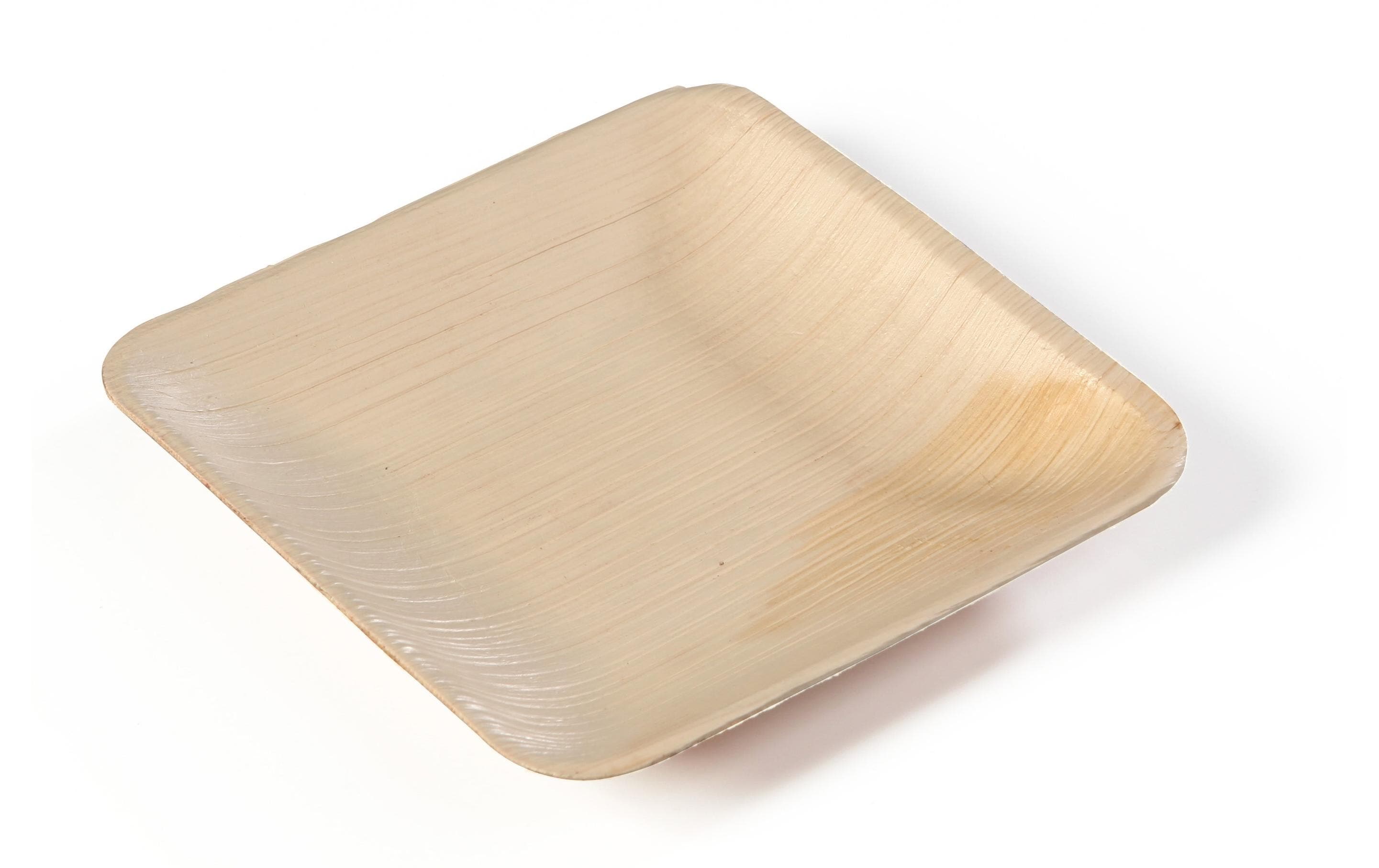 Sier Einwegteller Palm 15 cm x 15 cm, 20 Stück