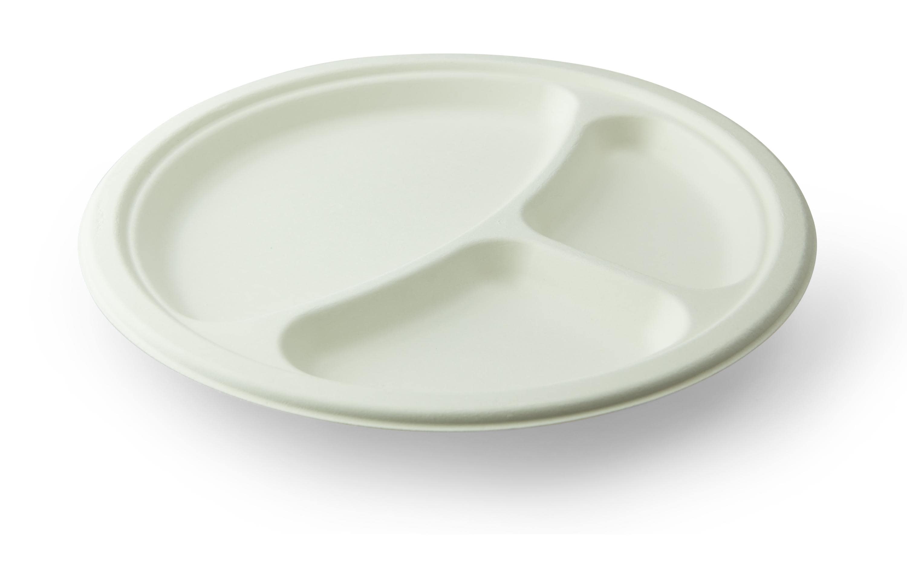 Sier Einwegteller Mondial 25.8 cm, 40 Stück, Weiss