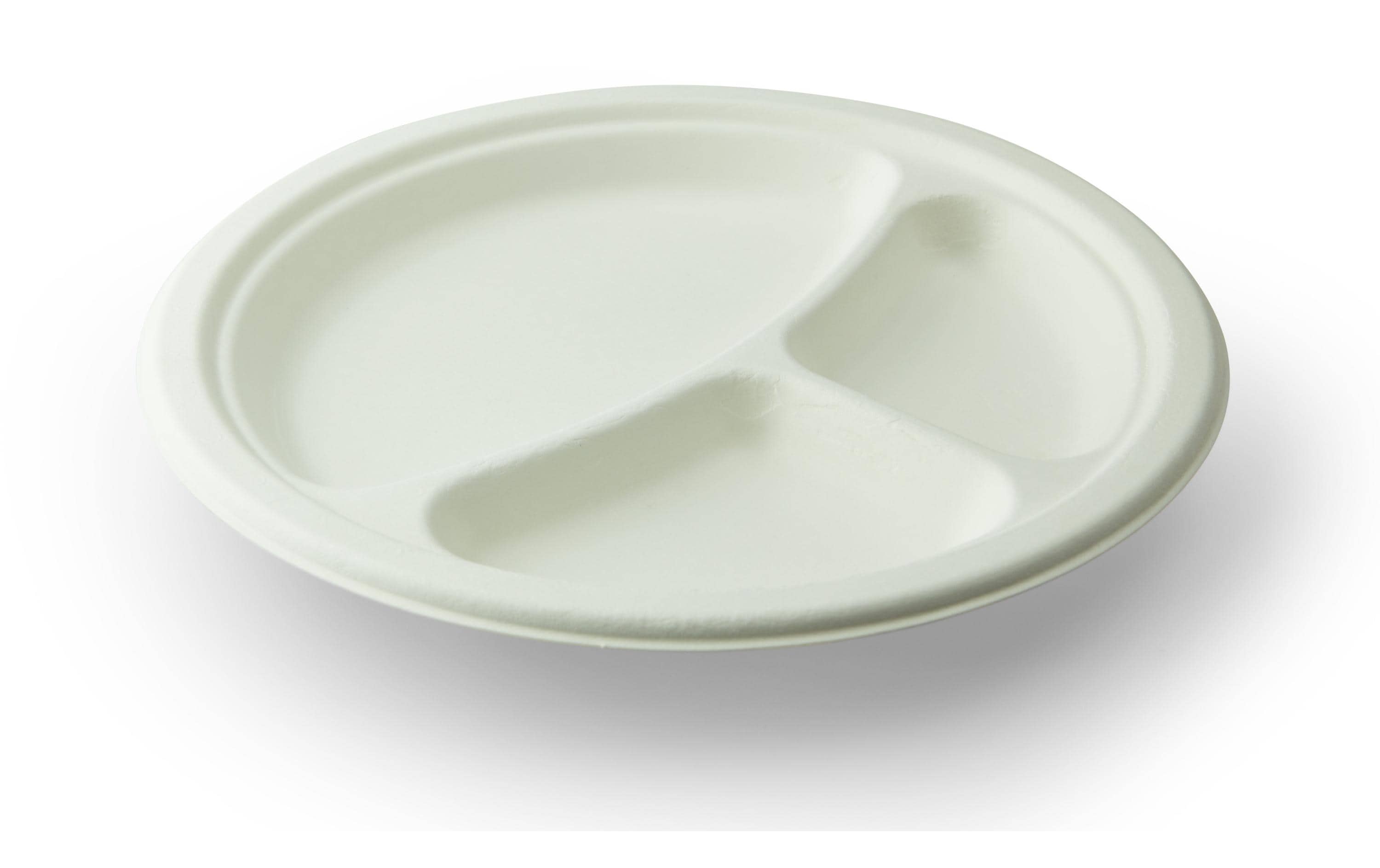 Sier Einwegteller Mondial 22.5 cm, 40 Stück, Weiss