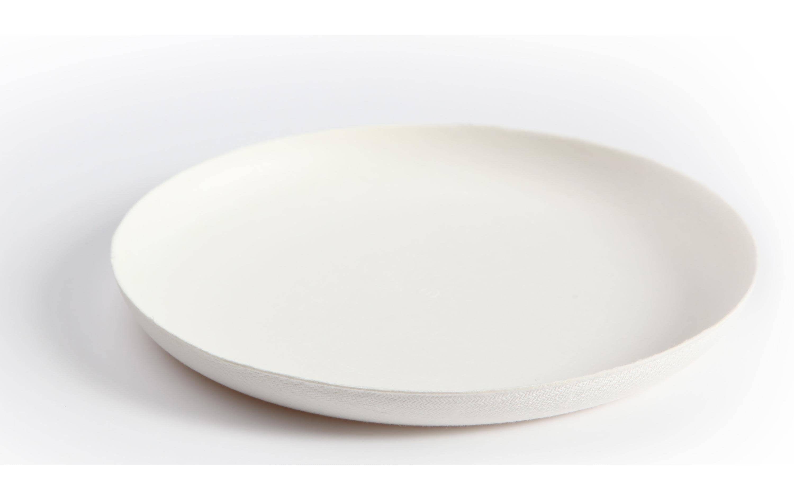 Sier Einwegteller Bagastro 16 cm, 40 Stück, Weiss