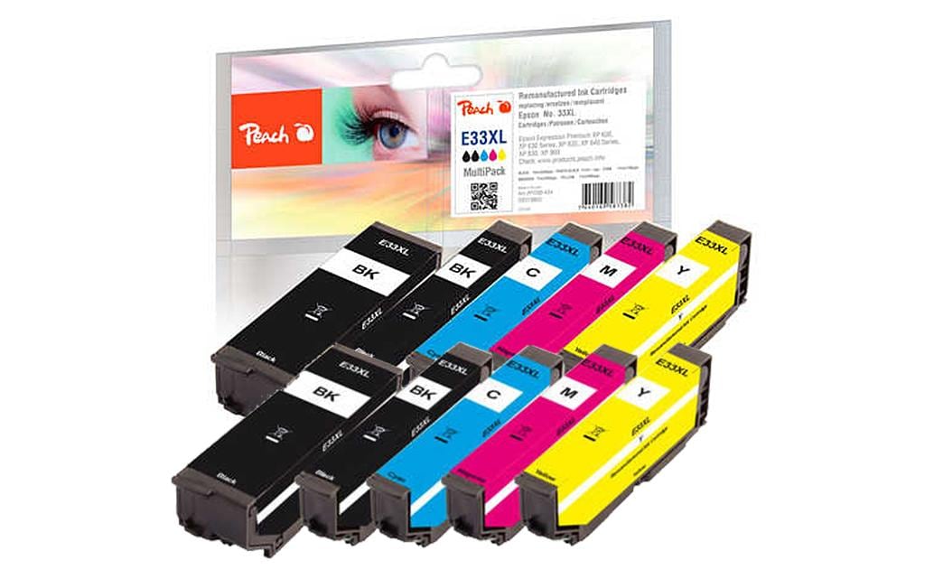 Peach Tinte Epson No. 33XL 2x BK, PBK, C, M, Y