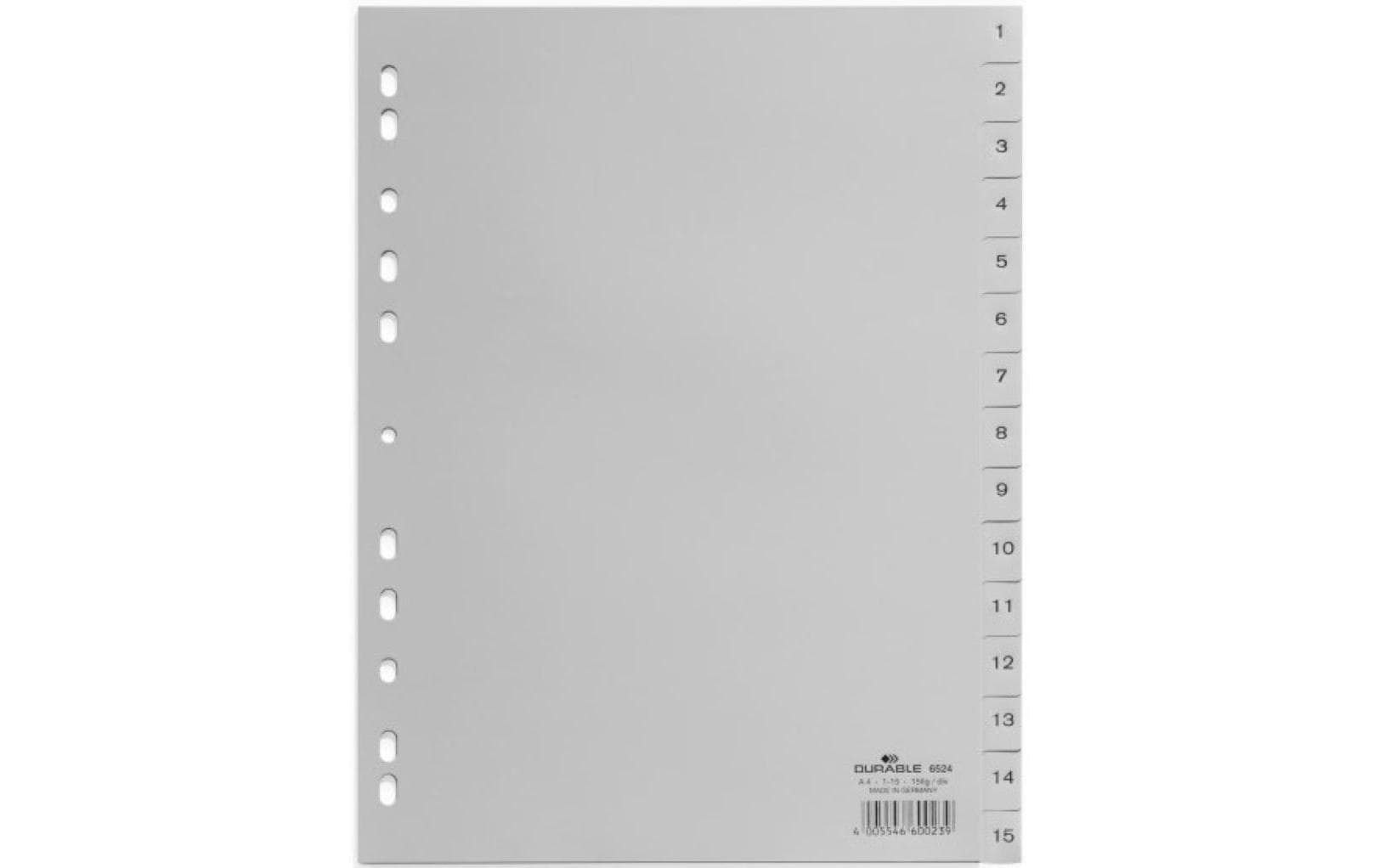 DURABLE Register A4, 1-15