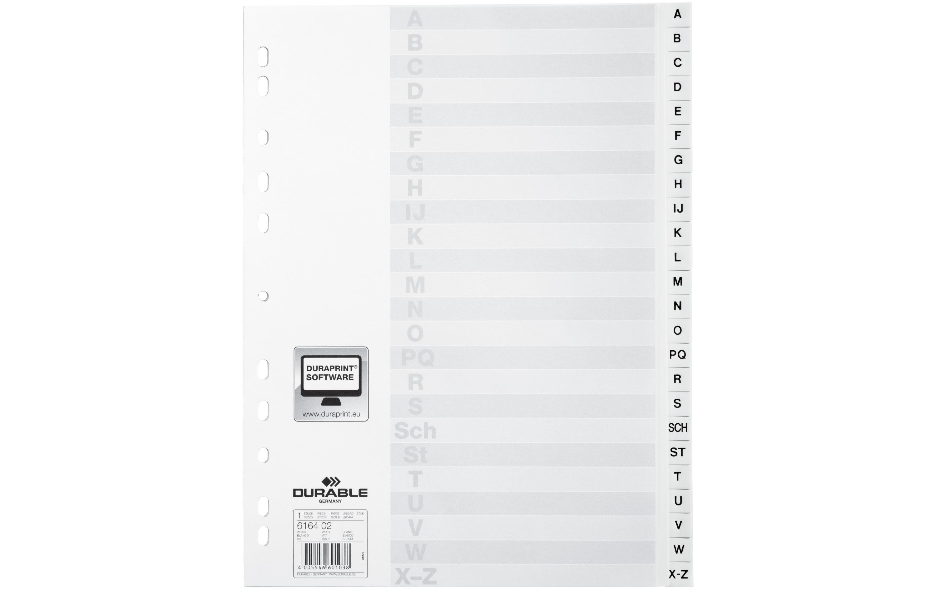 DURABLE Register A4  A-Z 24-teilig