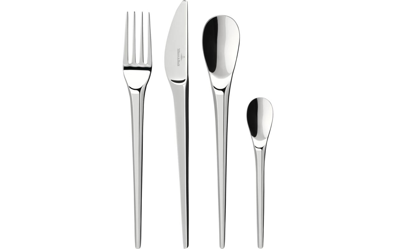 Villeroy & Boch Besteck-Set NewMoon 24-teilig, Silber