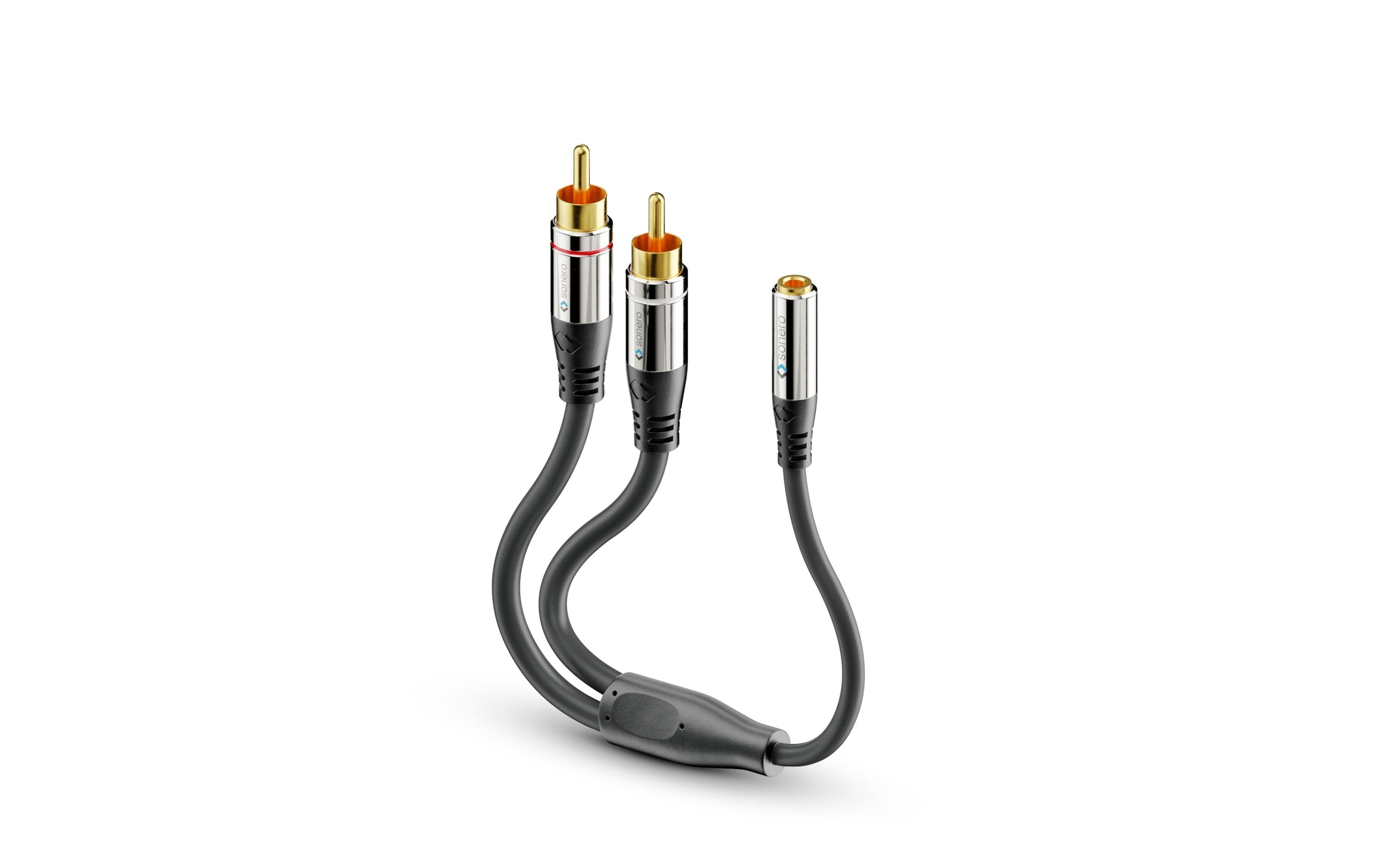 sonero Audio-Kabel Cinch - 3.5 mm Klinke 0.25 m