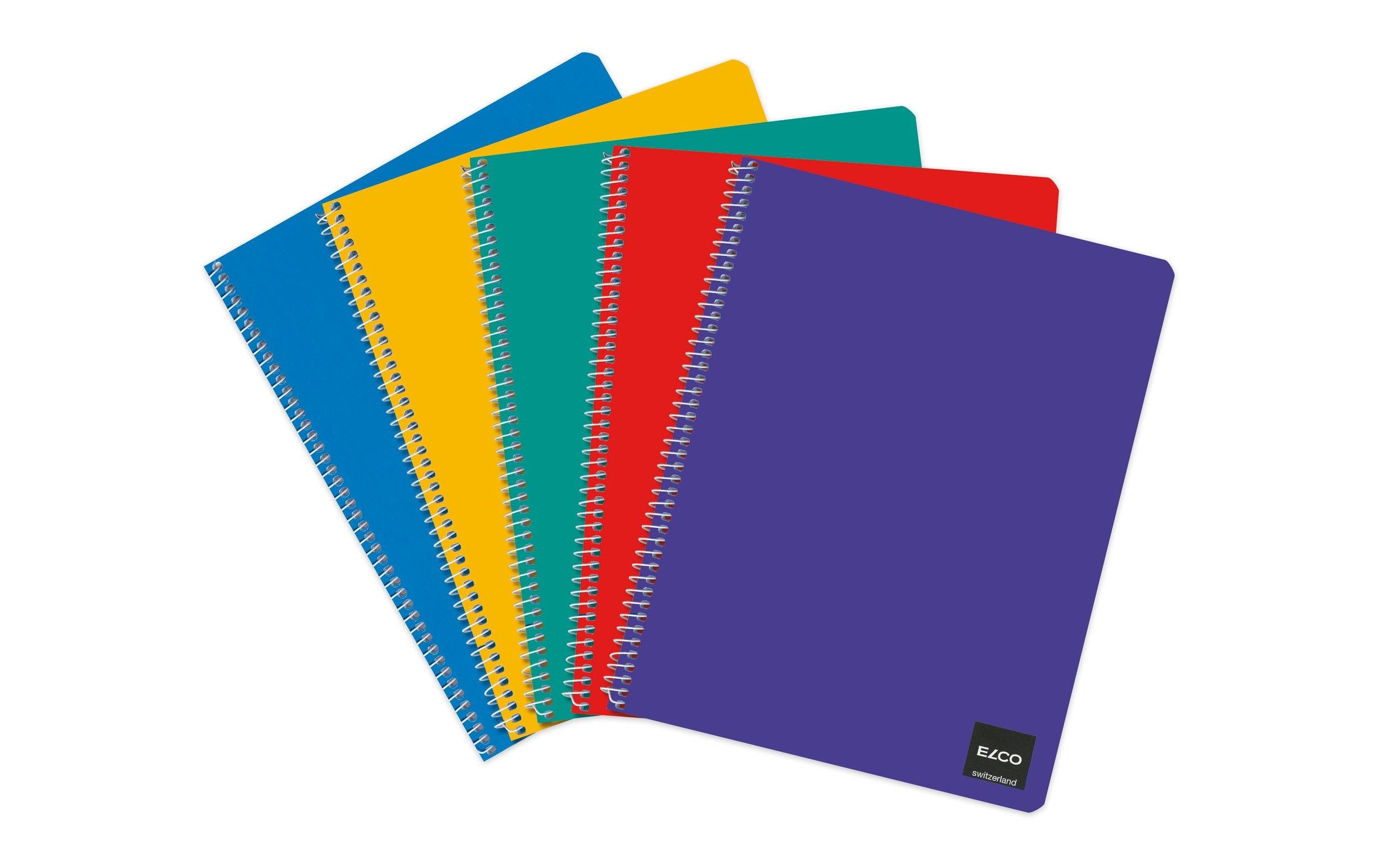 ELCO Notizheft mit Spiralbindung 17.5 cm x 22 cm, 10 Stück