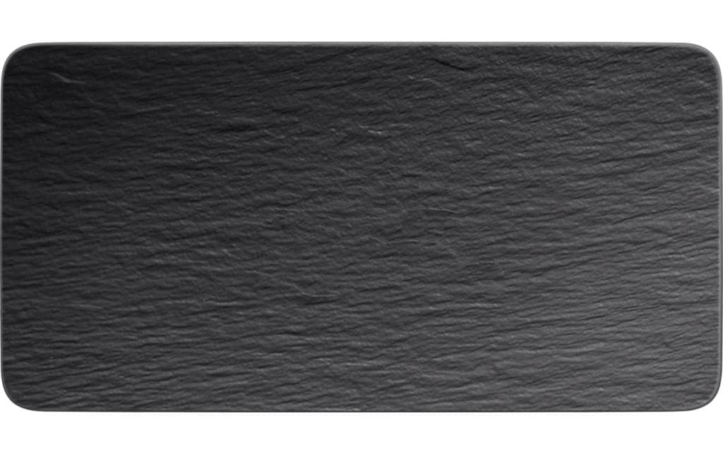 Villeroy & Boch Servierplatte Manufacture Rock Rechteckig, Schwarz