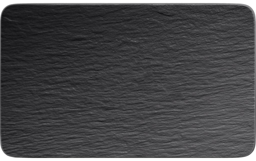 Villeroy & Boch Speiseteller Manufacture Rock 1 Stück, Schwarz