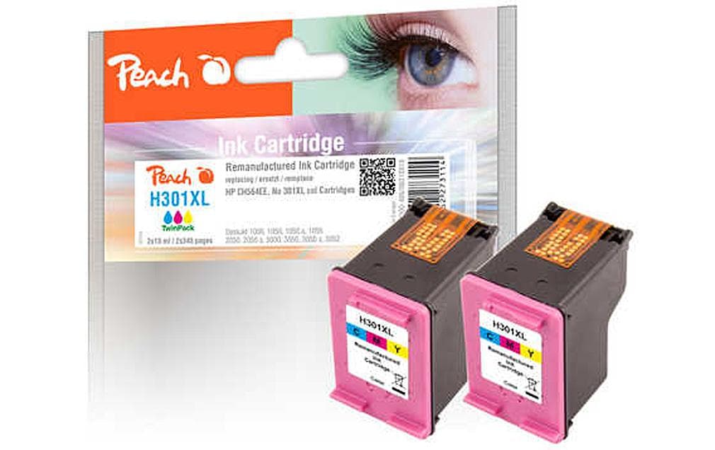 Peach Tinte HP Nr. 301XL (CH564EE) 2x Color