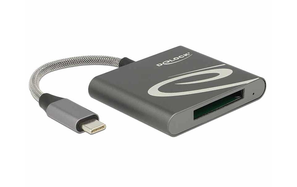 Delock Card Reader Extern USB-C für XQD-2.0-Speicherkarten