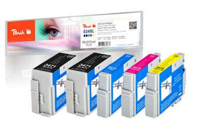 Peach Tinte Epson Nr. 34XL 2x BK, je 1x C,M,Y