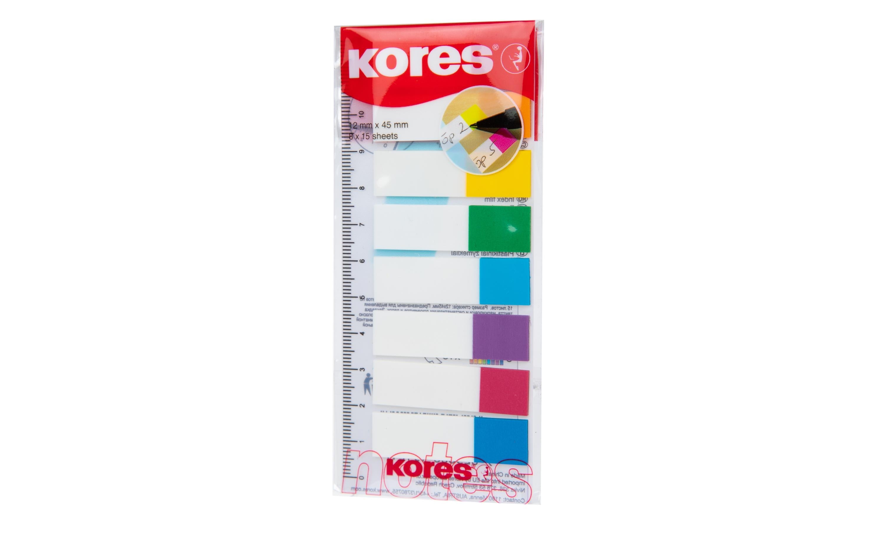 Kores Page Marker mit Lineal 120 Stück