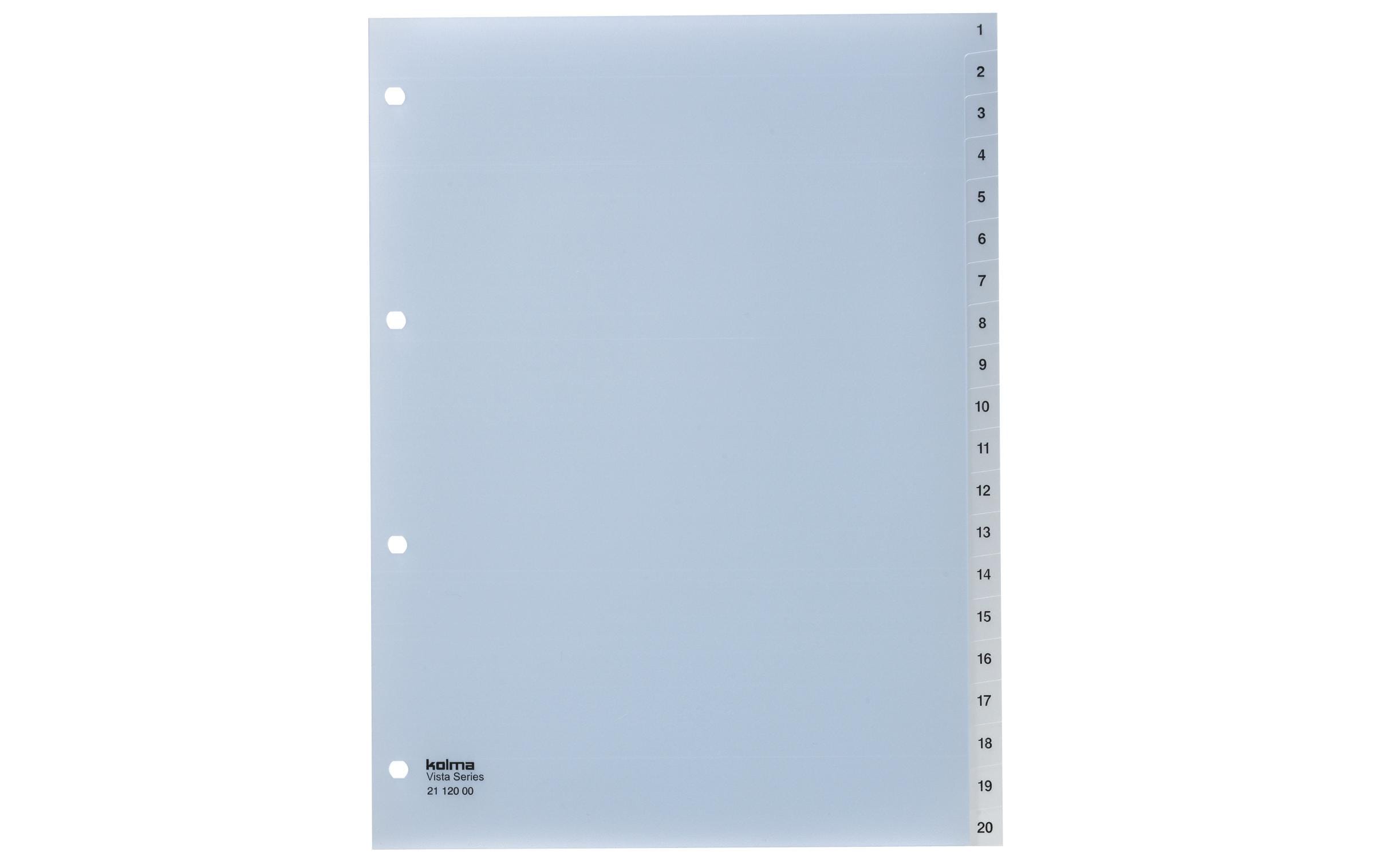 Kolma Register A4 Vista 1-20
