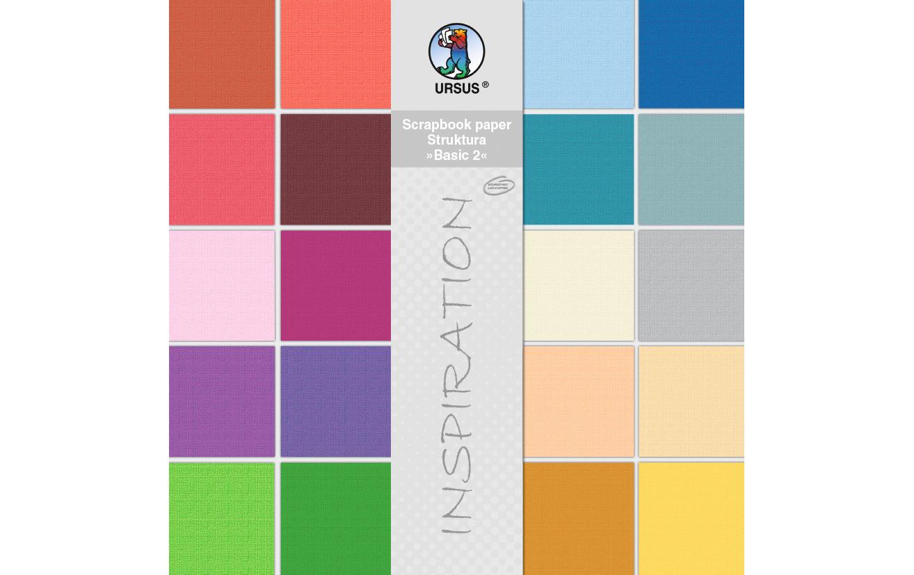 URSUS Fotokarton Basic 2, 30,5 x 30,5 cm, 20 Blatt