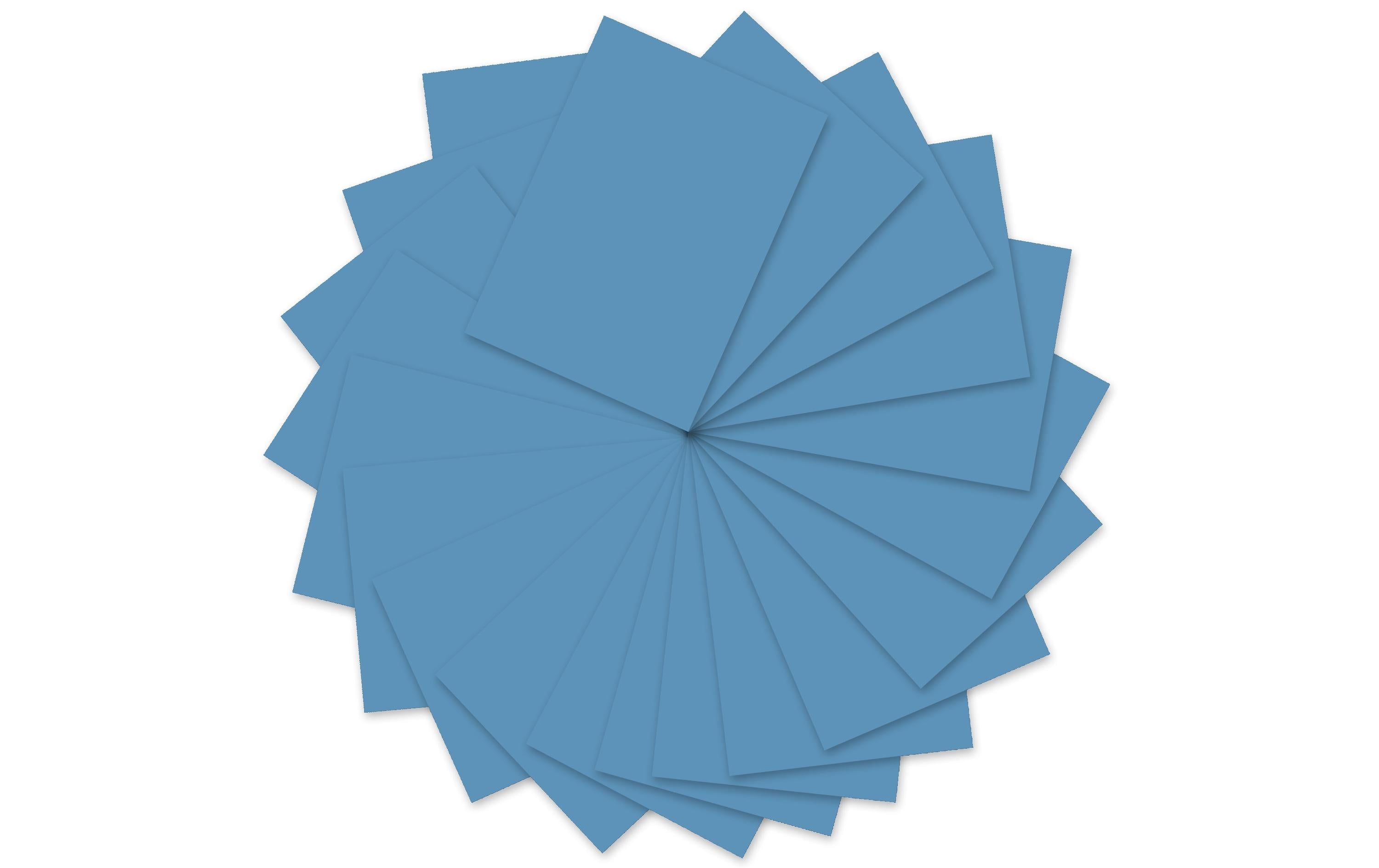 URSUS Tonzeichenpapier 50 x 70 cm, 130 g/m², 10 Blatt, Himmelblau