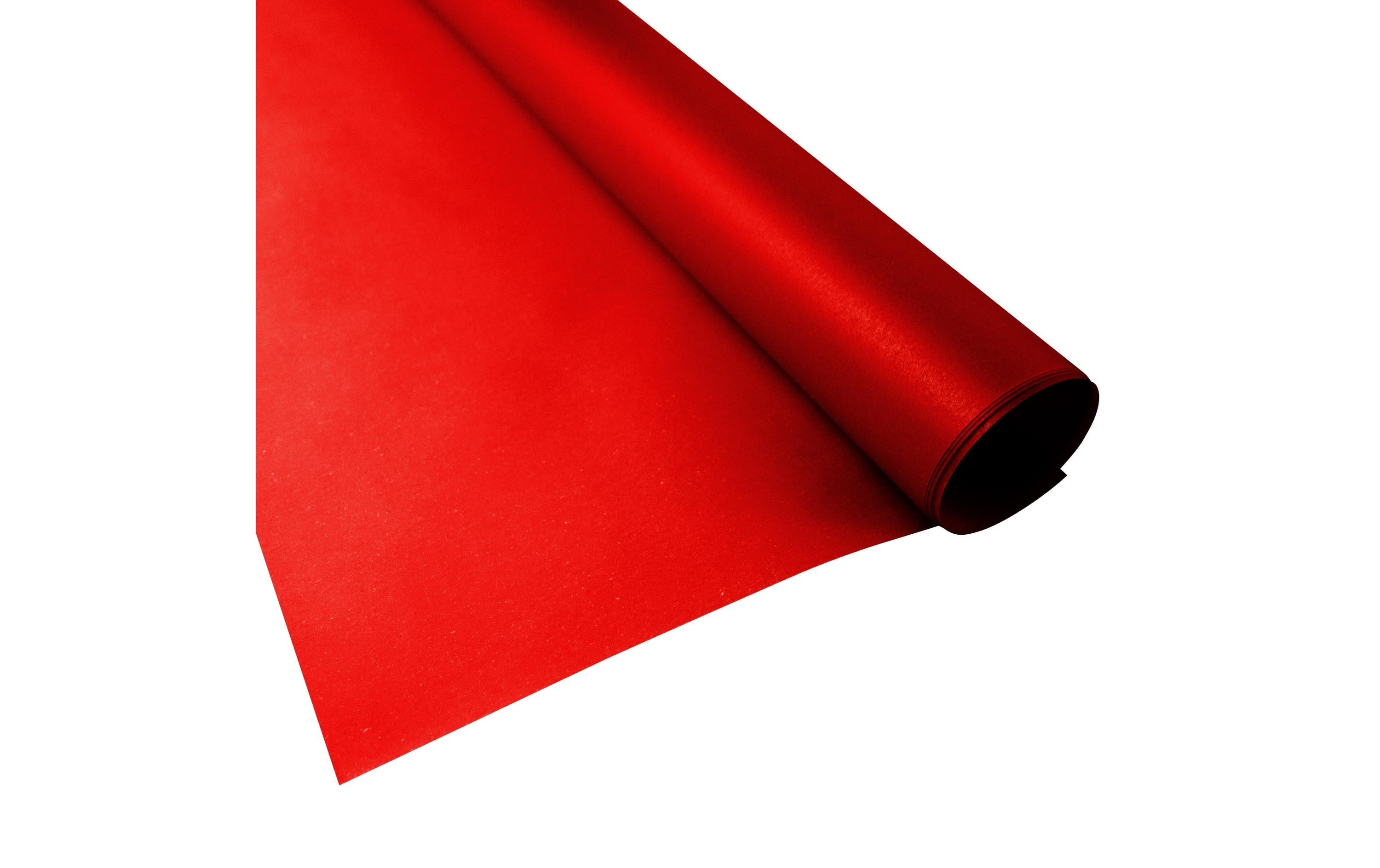 URSUS Transparentpapier Uni 50 x 61 cm, 115 g/m², Rubinrot