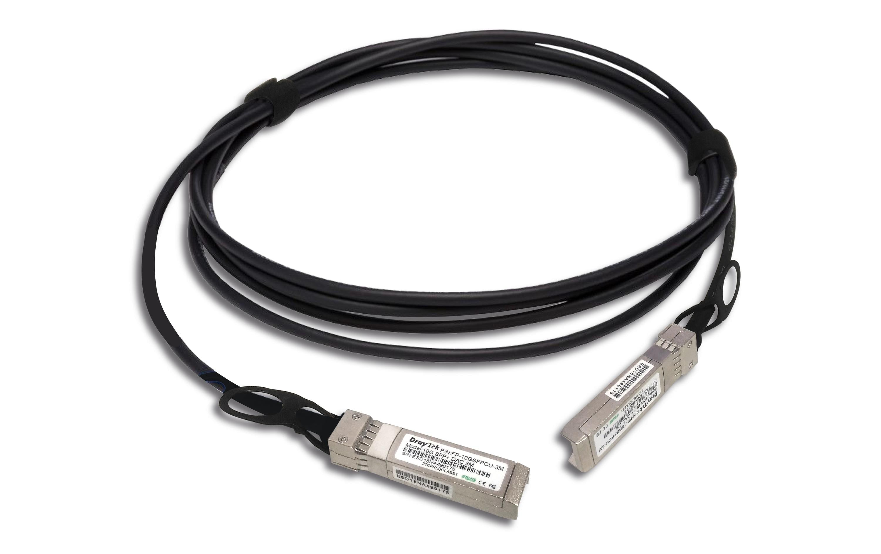 DrayTek Direct Attach Kabel v10GDAC-3m-DE-AT-CH SFP+/SFP+ 3 m