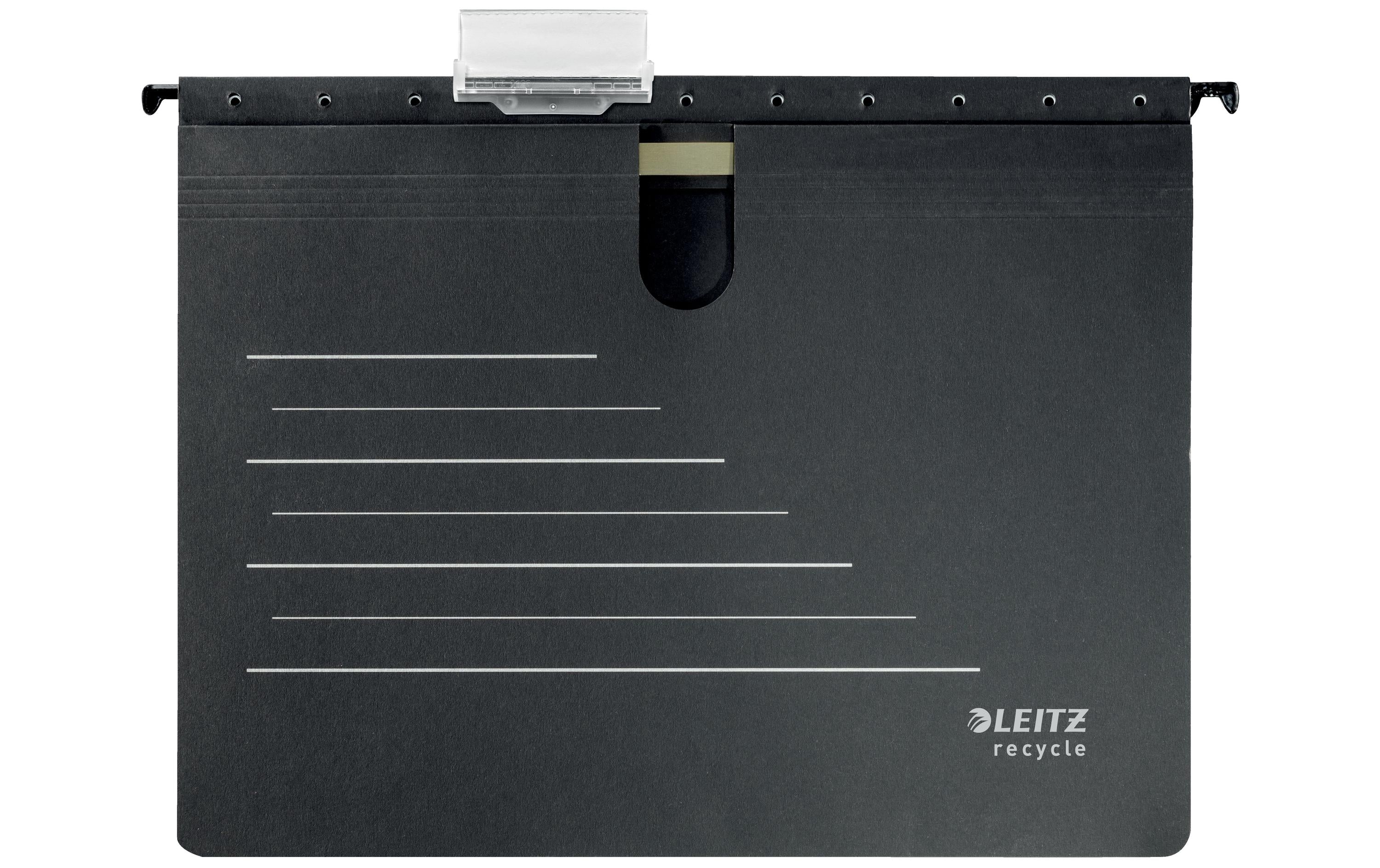 Leitz Hängeregister Recycle Schwarz, 10 Stück