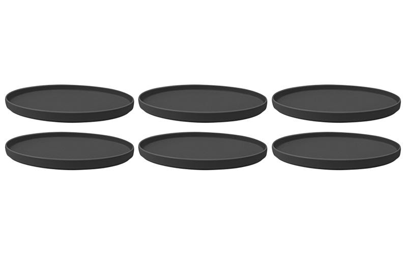 Villeroy & Boch Speiseteller Iconic 6 Stück, Schwarz