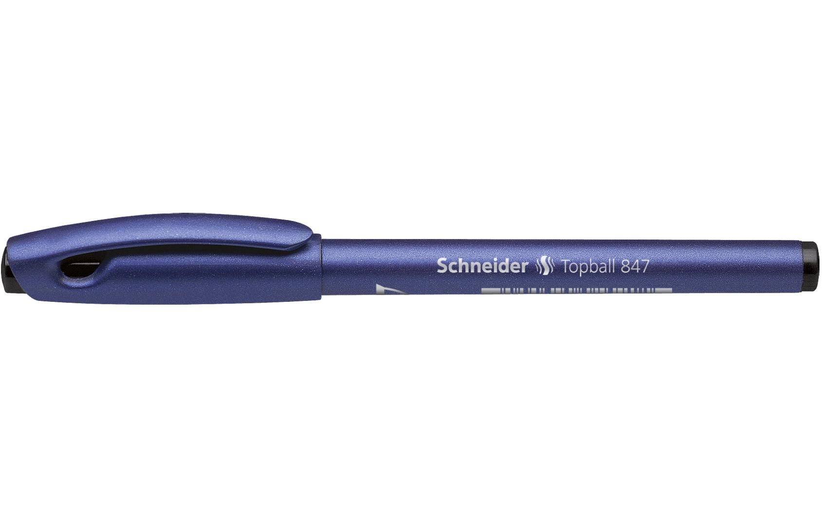 Schneider Rollerball 847 0.5 mm, Schwarz, 10 Stück