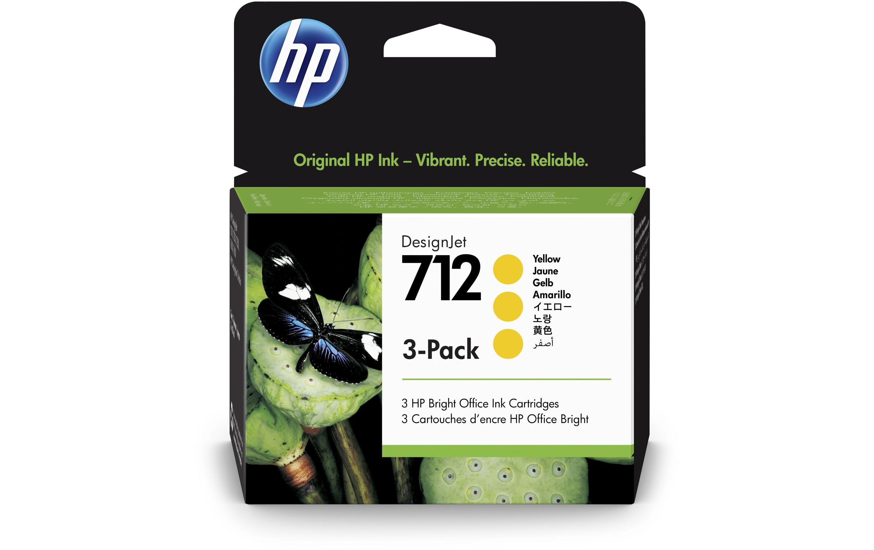 HP Tinte Nr. 712 (3ED79A) Yellow (3er-Pack)
