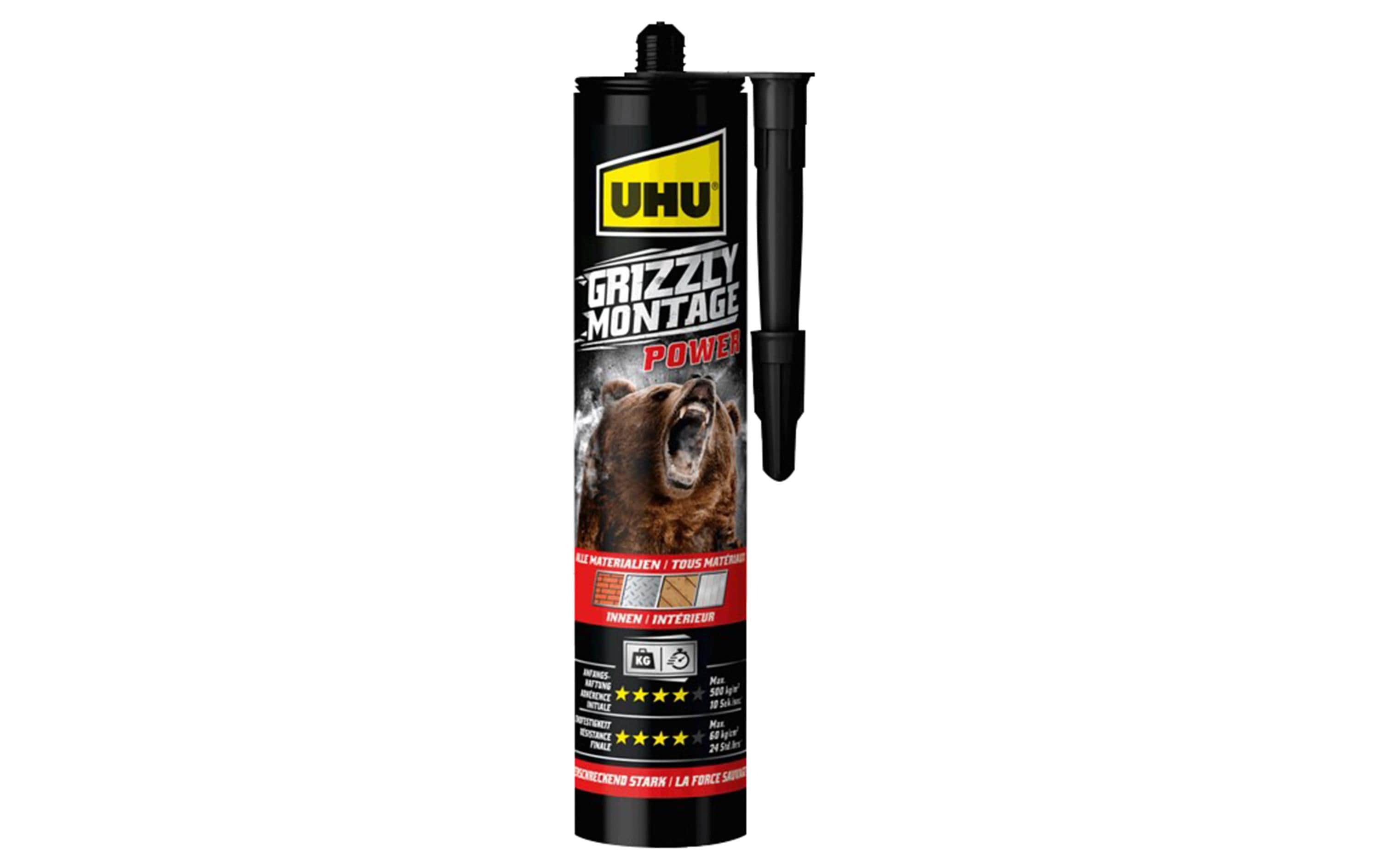 UHU Montagekleber Grizzly Power 370 g, Weiss