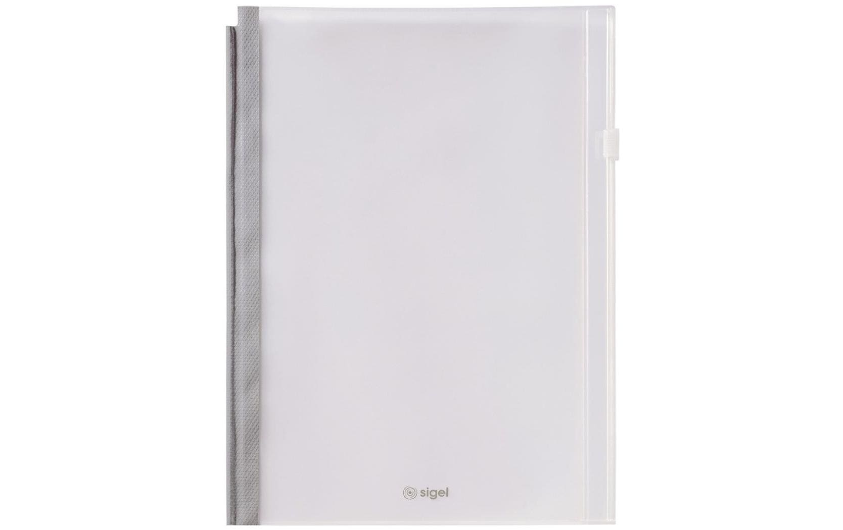 Sigel Sichthülle Flex A5 mit Zip-Verschluss, Grau