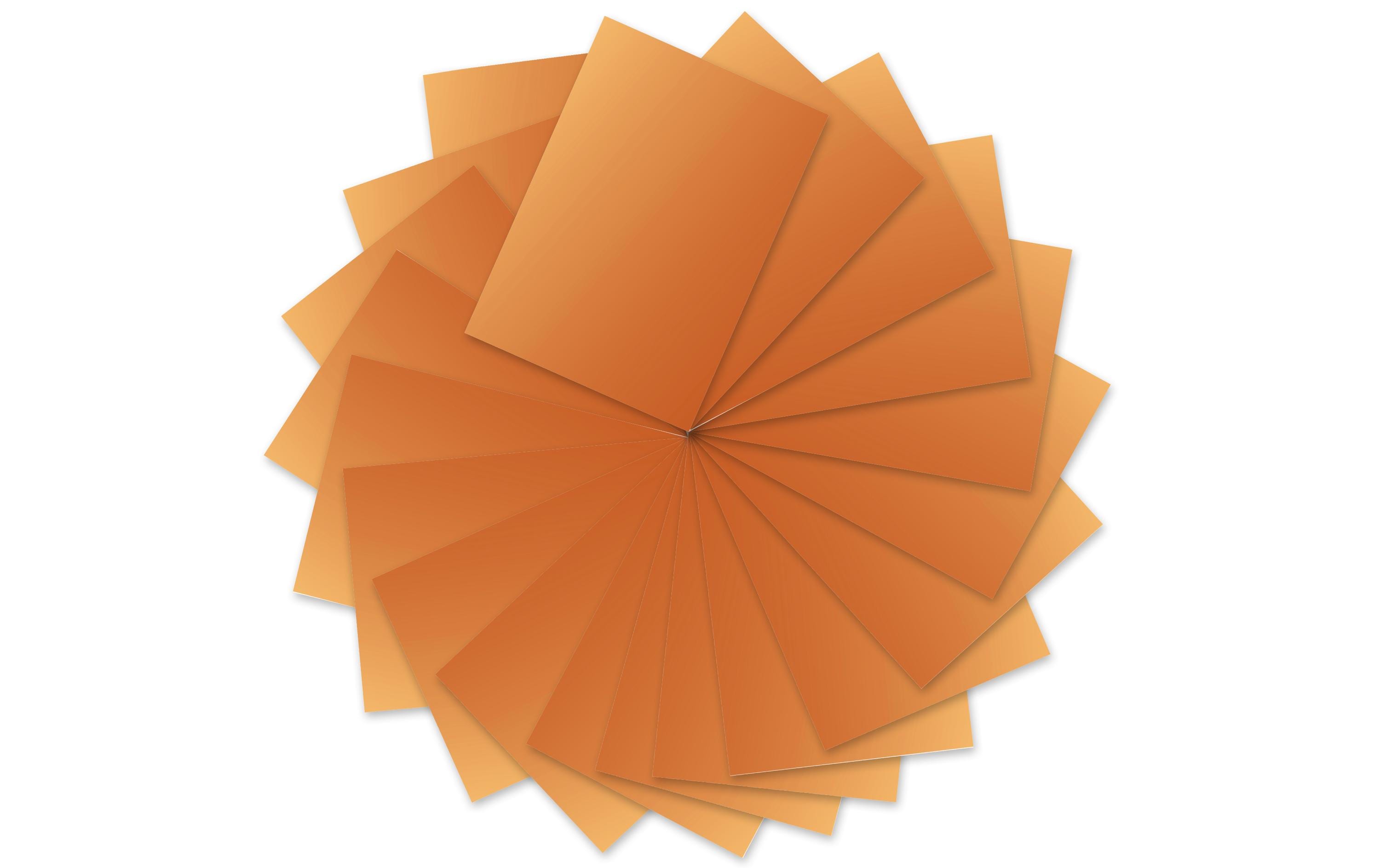 URSUS Tonzeichenpapier 50 x 70 cm, 130 g/m², 10 Blatt, Kupfer matt