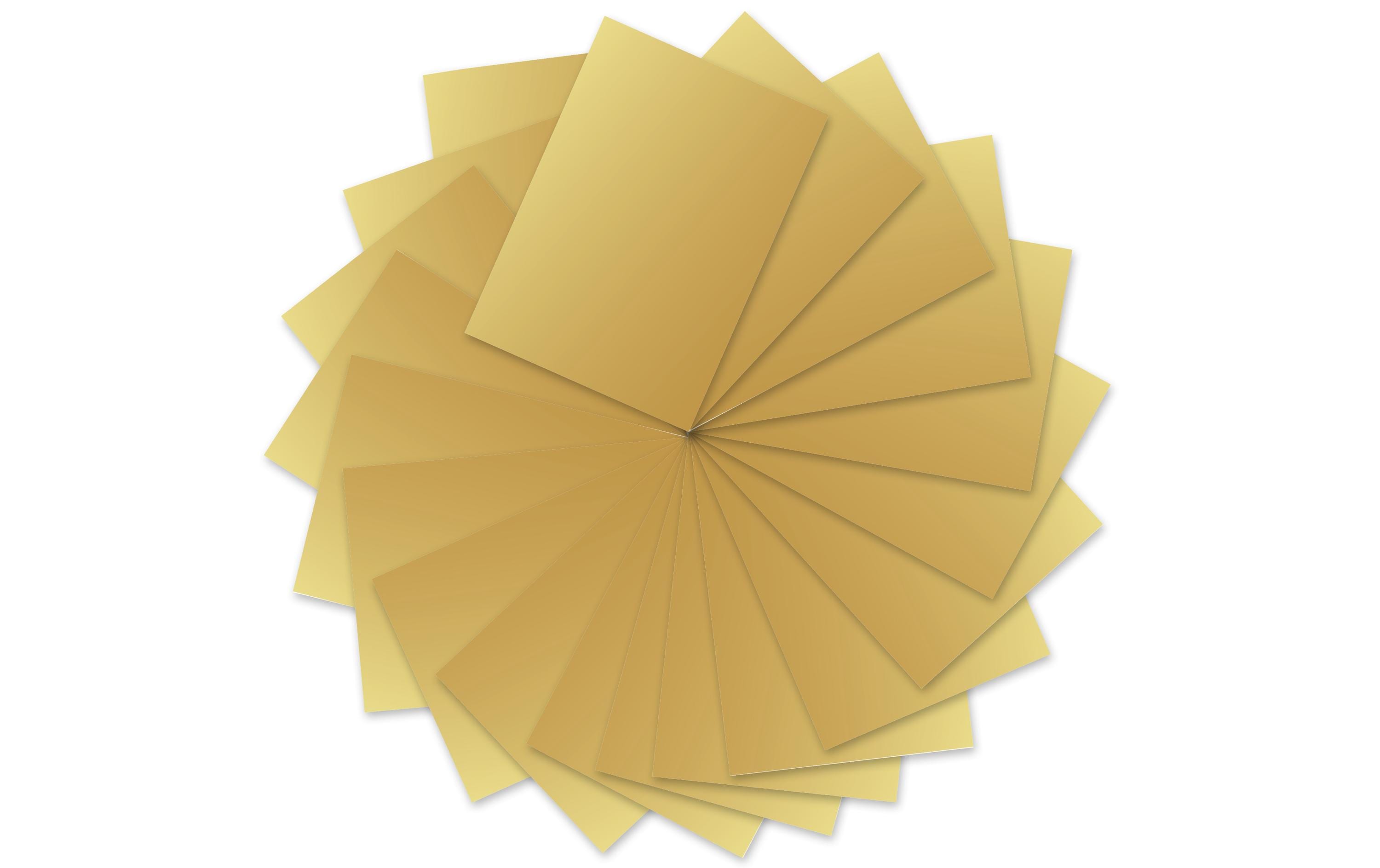 URSUS Tonzeichenpapier A4, 130 g/m², 100 Blatt, Gold