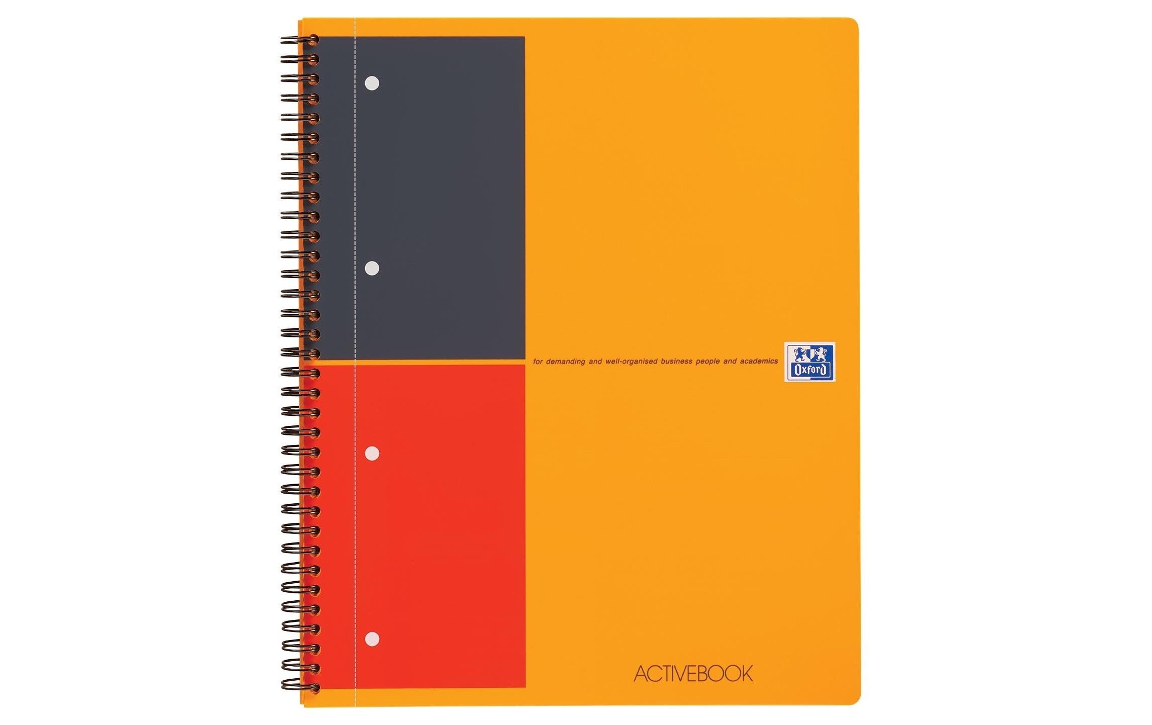 Oxford Notizheft International Activebook, A4 +, Liniert, Orange