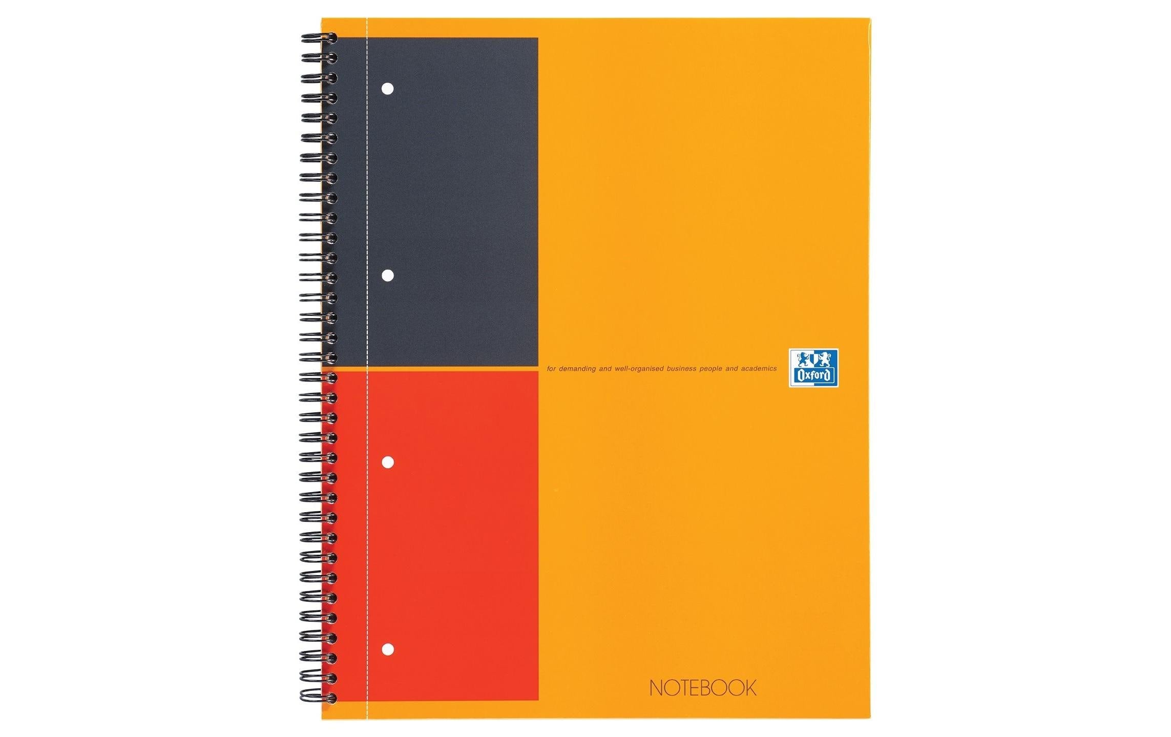 Oxford Notizheft Collegeblock International, A4 +, Liniert, Orange