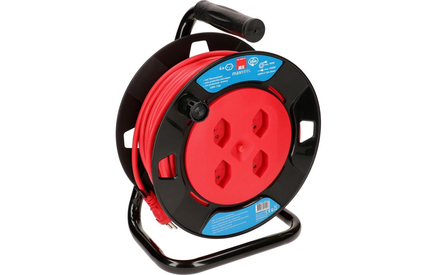Max Hauri Kabelrolle V2 25 m Rot