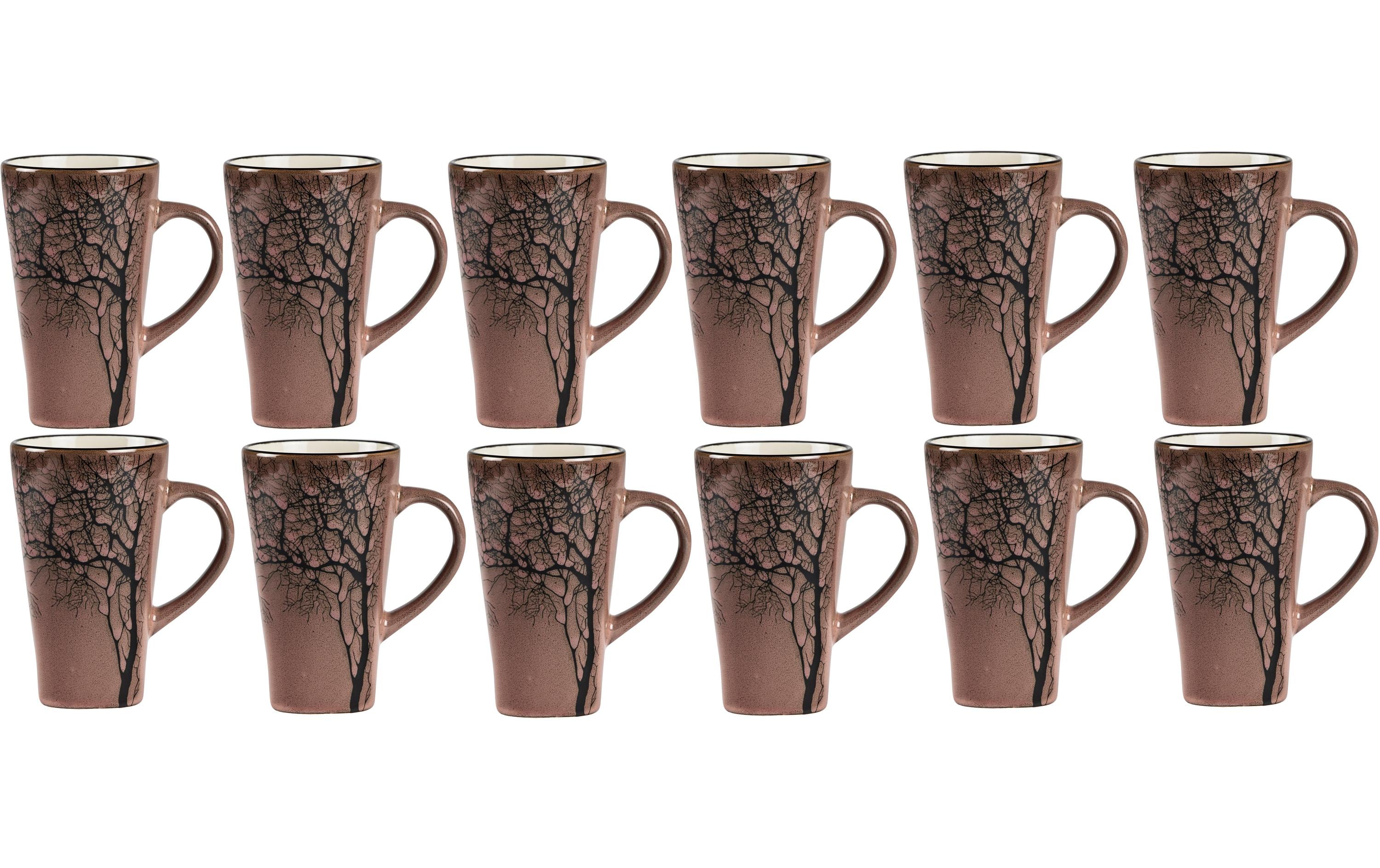 Villa Collection Kaffeetasse Hela 500 ml, 12 Stück, Dark Rose
